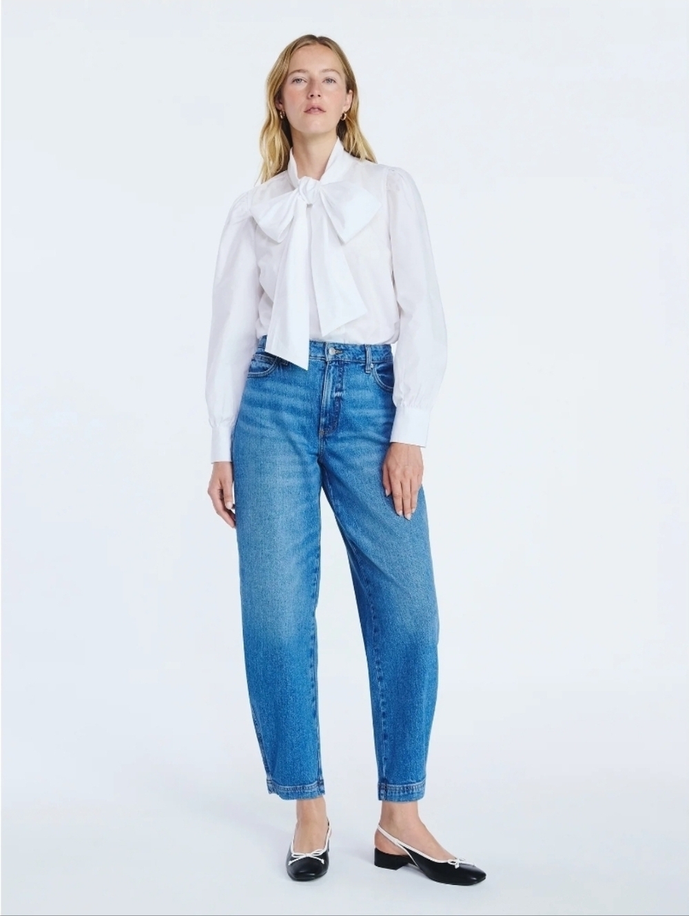 NWT Free Assembly Wide Hem Barrel Jeans 14